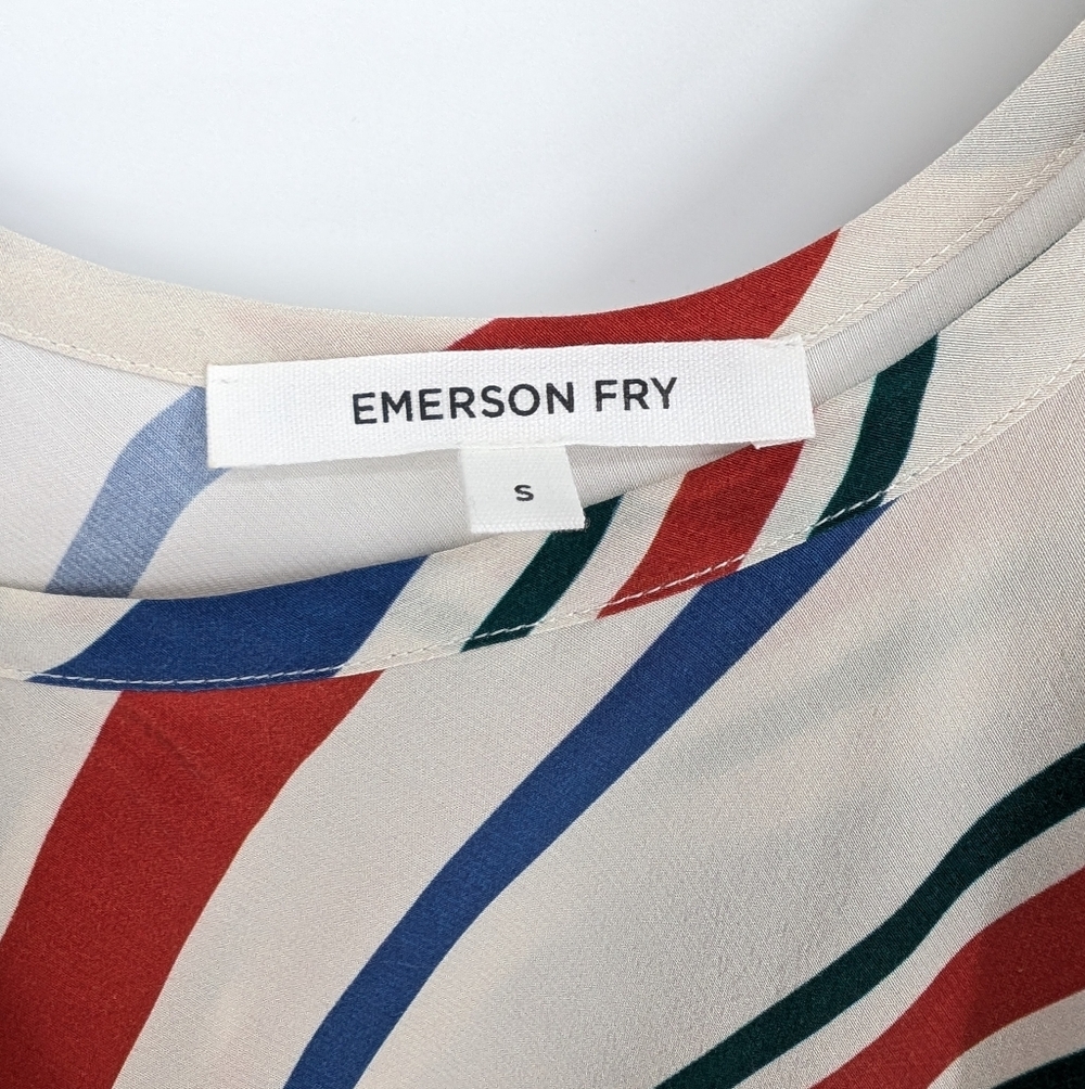 Emerson Fry Womens Striped Midi Dress Small - Picture 4 of 4